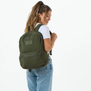 Aloha Olive Green Nylon Backpack - Casual Daypack